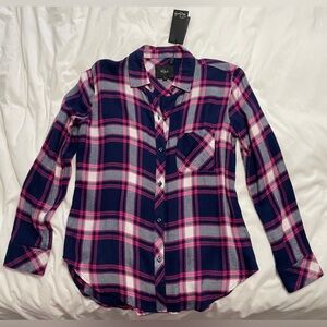 New! Rails HUNTER Shirt (regent taffy white) XS